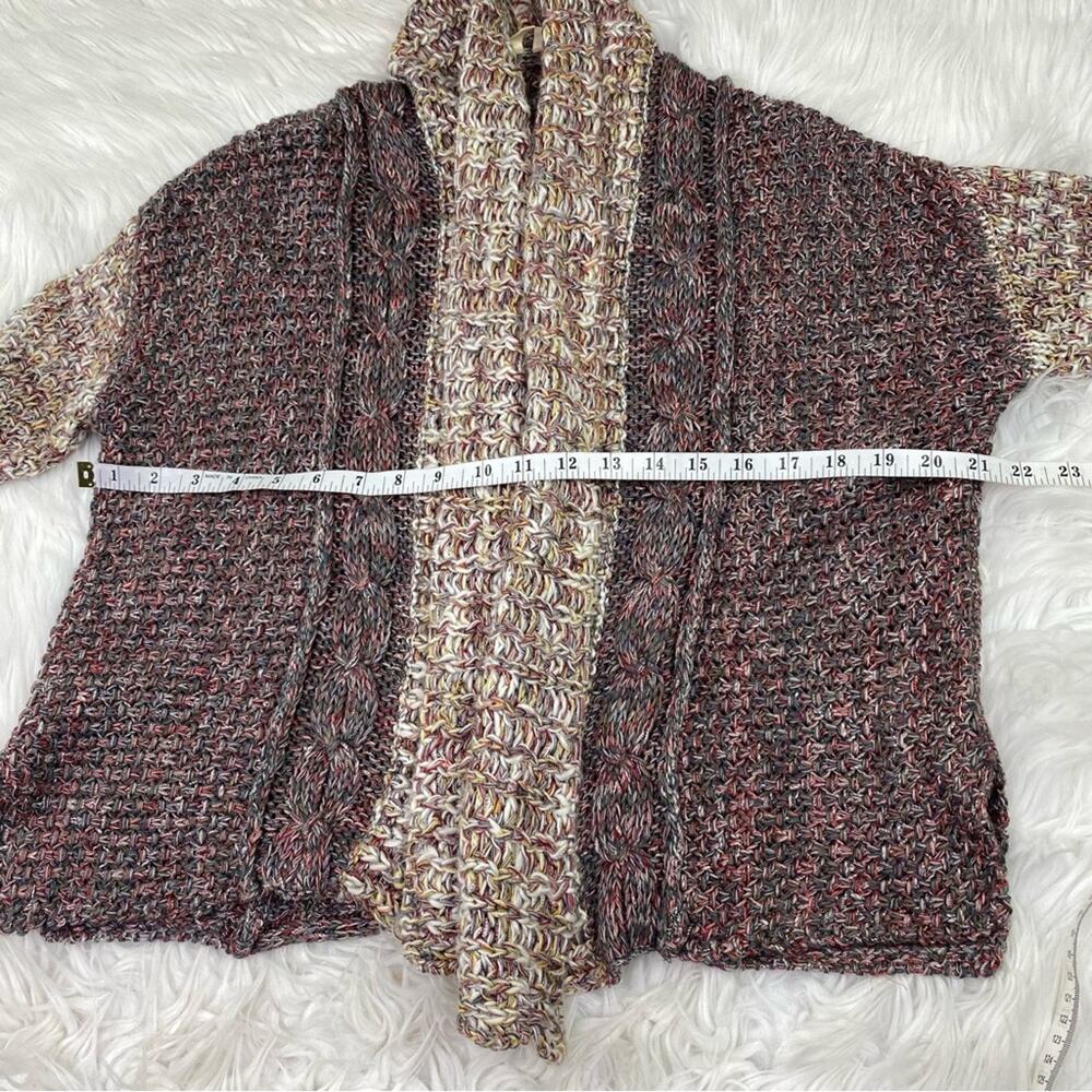 Anthropologie MOTH Women's Open Front Cardigan Sweater Gray Size S Wool Blend - Picture 5 of 8